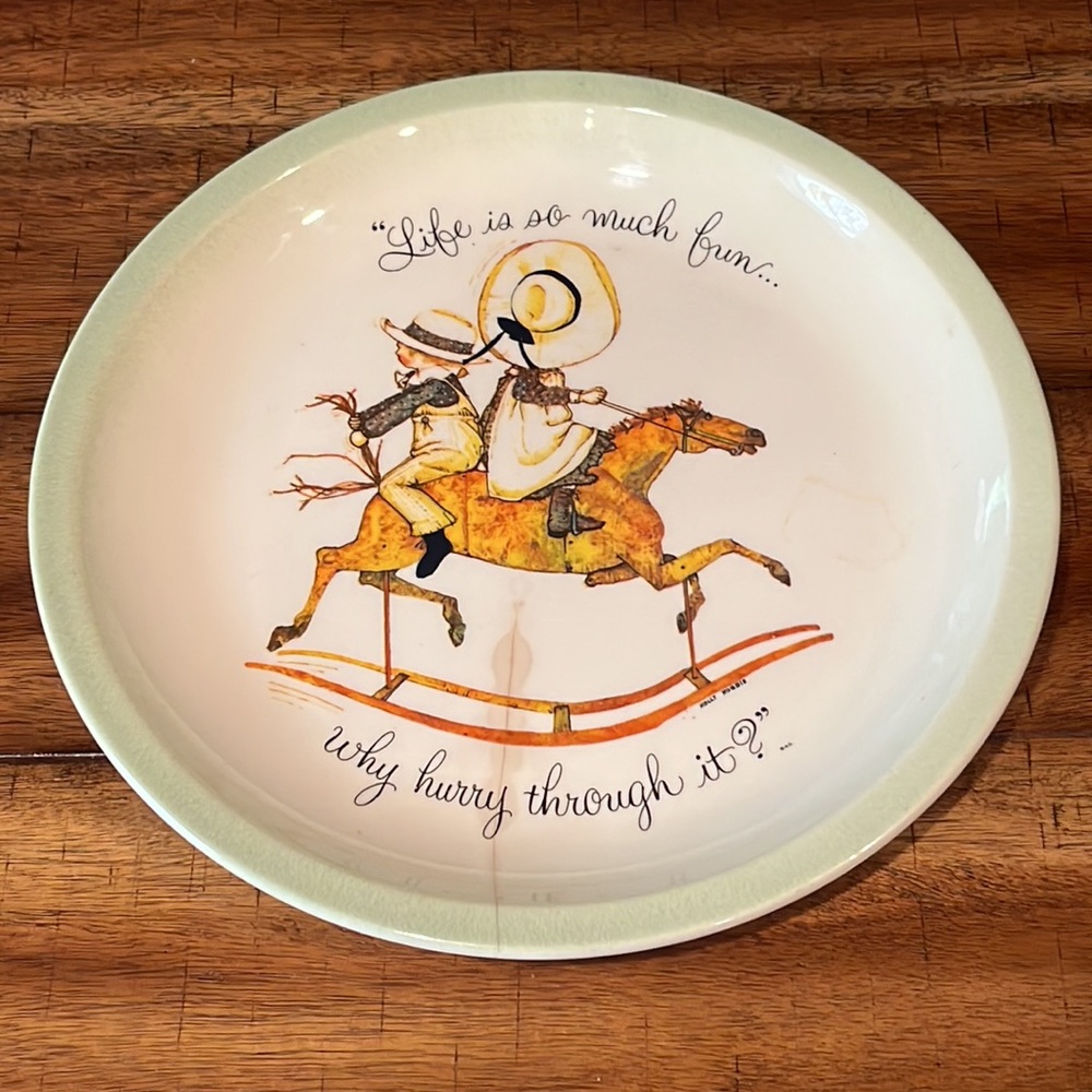 Vintage Holly Hobbie plate